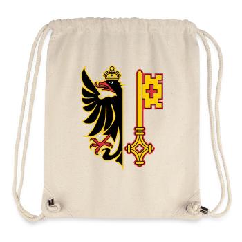 Drapeau de Genève - Sac à cordon recyclé Stanley/Stella - blanc naturel - Devant
