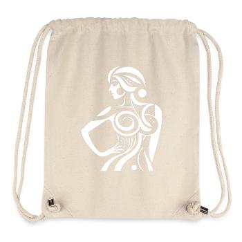 Abstract line heroine - Stanley/Stella Recycled Gym Bag - natural - Front