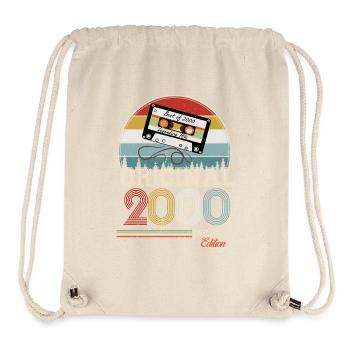 Elegantes Retro-Geschenk: 2000 Vintage - Stanley/Stella recycelter Gym Bag - Naturweiß - Vorne