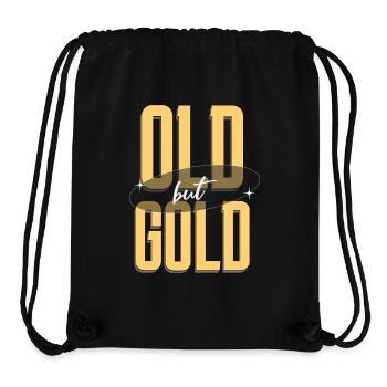 Old but Gold schön und schlicht - Stanley/Stella recycelter Gym Bag - Schwarz - Vorne