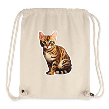 Bengal Cat - Stanley/Stella Recycled Gym Bag - natural - Front