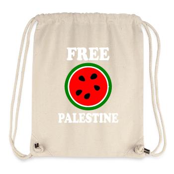 Free palestine wassermelone melone - Stanley/Stella recycelter Gym Bag - Naturweiß - Vorne