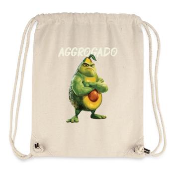 Avocado Aggrocado Vegan Food Vegetarian Organic - Stanley/Stella Recycled Gym Bag - natural - Front