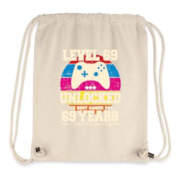 Original 1955 69 Jahre alt Level 69 Freischalten - Stanley/Stella recycelter Gym Bag - Naturweiß - Vorne