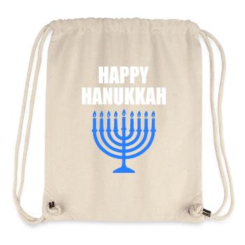 happy hanukkah - Stanley/Stella recycelter Gym Bag - Naturweiß - Vorne