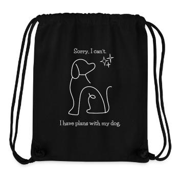 Sorry, I can't. I have plans with my dog. - Stanley/Stella recycelter Gym Bag - Schwarz - Vorne