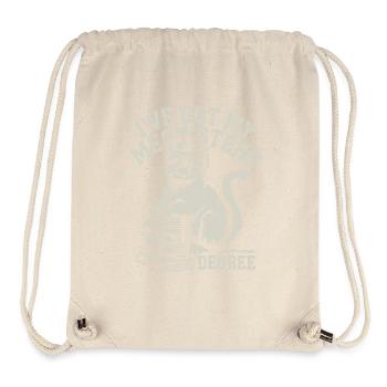 Funny cat design for students - Stanley/Stella Recycled Gym Bag - natural - Front