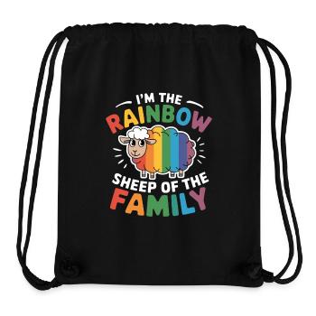 Rainbow Sheep | LGBTQ+ Family - Stanley/Stella Recycled Gym Bag - black - Front