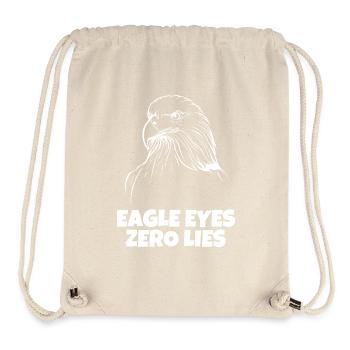 Eagle Eyes, Zero Lies - Stanley/Stella Recycled Gym Bag - natural - Front