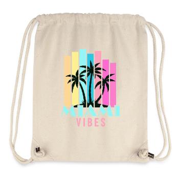 Miami Vibes - Stanley/Stella recycelter Gym Bag - Naturweiß - Vorne