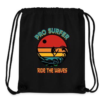 Pro Surfer - Stanley/Stella Recycled Gym Bag - black - Front