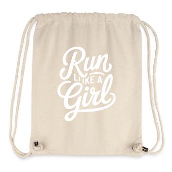 Run Like a Girl - Stanley/Stella Recycled Gym Bag - natural - Front