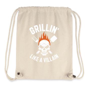 Grillen Schädel Inferno T-Shirt Design - Stanley/Stella recycelter Gym Bag - Naturweiß - Vorne