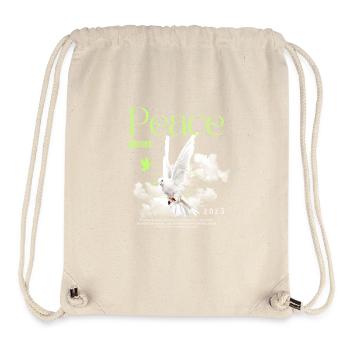 Dove of peace with green accents - Stanley/Stella Recycled Gym Bag - natural - Front