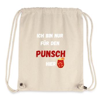 Humorvolle Punsch Spruch Weihnachtsmarkt - Stanley/Stella recycelter Gym Bag - Naturweiß - Vorne