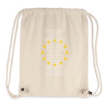 Text of the European Union - Stanley/Stella Recycled Gym Bag - natural - Front