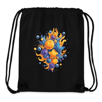Comet Fire Color Explosion - Stanley/Stella Recycled Gym Bag - black - Front