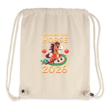 Chinese New Year Of The Horse 2026 - Stanley/Stella Recycled Gym Bag - natural - Front