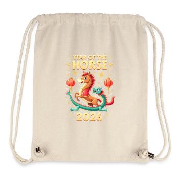 Chinese New Year Of The Horse 2026 - Stanley/Stella Recycled Gym Bag - natural - Front