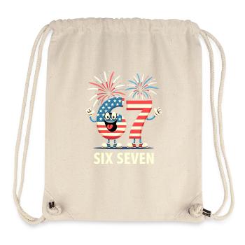 US Flag 67 Memes Six Seven - Stanley/Stella Recycled Gym Bag - natural - Front