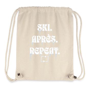 Ski Après Repeat - Sac à cordon recyclé Stanley/Stella - blanc naturel - Devant
