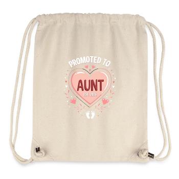 Aunt 2026 Aunt 2026 Promoted to Aunt 2026 - Stanley/Stella Recycled Gym Bag - natural - Front
