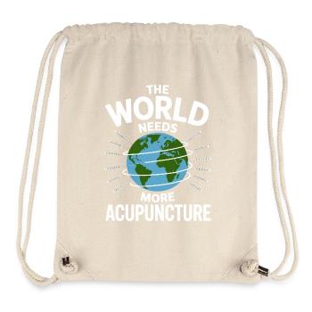Acupuncture Médecine chinoise Santé - Sac à cordon recyclé Stanley/Stella - blanc naturel - Devant