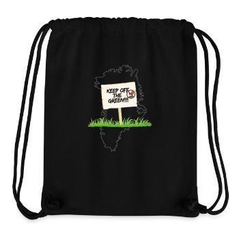 Keep off the Greenland!!! - Stanley/Stella recycelter Gym Bag - Schwarz - Vorne