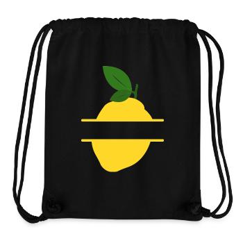 Lemon Split Frame - Stanley/Stella recycelter Gym Bag - Schwarz - Vorne