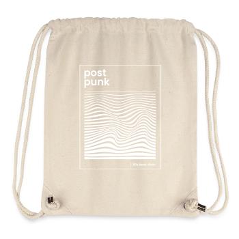 Post Punk Wave Pattern Poster - Stanley/Stella Recycled Gym Bag - natural - Front