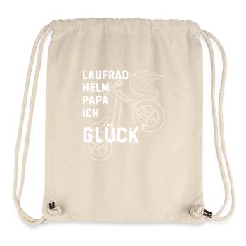 Laufrad Helm Papa – Kindermotiv - Stanley/Stella recycelter Gym Bag - Naturweiß - Vorne