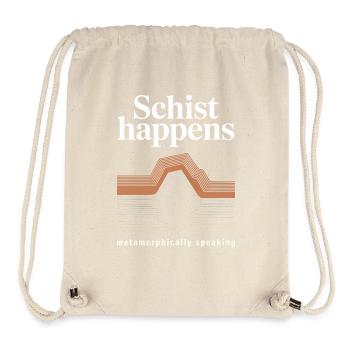 Schiefer passiert: Geologische Schichtkunst - Stanley/Stella recycelter Gym Bag - Naturweiß - Vorne