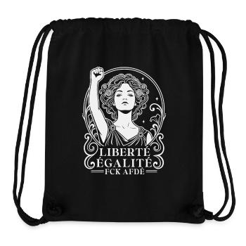 Liberté Égalité FCK AFDÉ Art Deco Stil Protest - Stanley/Stella recycelter Gym Bag - Schwarz - Vorne