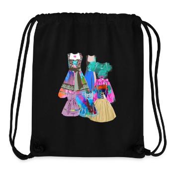 Dirndl splash - Stanley/Stella recycelter Gym Bag - Schwarz - Vorne