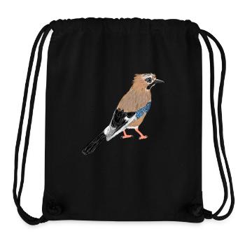 Eichelhäher / Eurasian Jay I - Stanley/Stella recycelter Gym Bag - Schwarz - Vorne