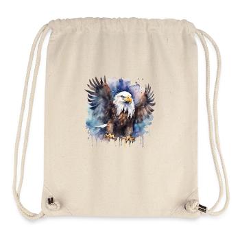 Aigle Volant Power Animal - Sac à cordon recyclé Stanley/Stella - blanc naturel - Devant