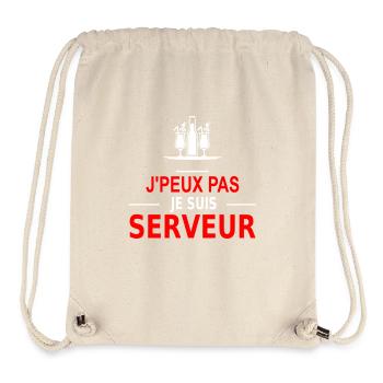 j'peux pas je suis serveur - Stanley/Stella Recycled Gym Bag - natural - Front