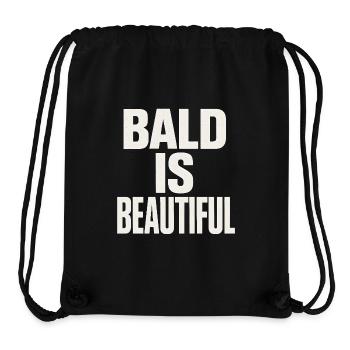 Men's Bald Gift Idea Bald Is Beautiful - Stanley/Stella Recycled Gym Bag - black - Front