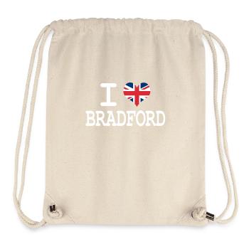 i love Bradford - Stanley/Stella Recycled Gym Bag - natural - Front