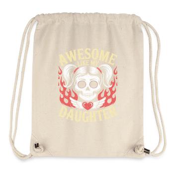 Fabelhafter Papa-Humor wie meine Tochter - Stanley/Stella recycelter Gym Bag - Naturweiß - Vorne