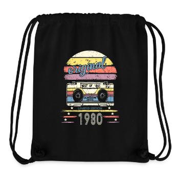 1980 limited edition kasette - Stanley/Stella recycelter Gym Bag - Schwarz - Vorne