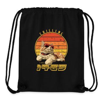 1965 Born Chill Cat - Stanley/Stella Recycled Gym Bag - black - Front