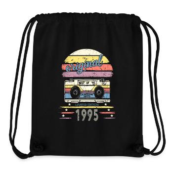 1995 geboren - limited edition original - Stanley/Stella recycelter Gym Bag - Schwarz - Vorne
