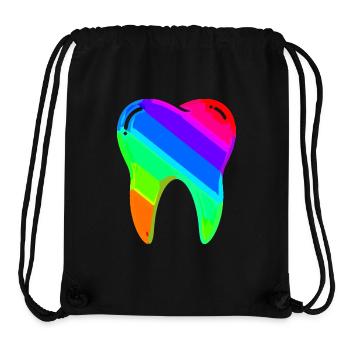Zahn | Dentiste | Dentiste | Assistante dentaire - Sac à cordon recyclé Stanley/Stella - noir - Devant