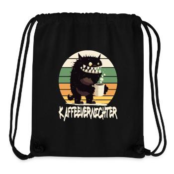 Kaffee Monster Kaffeevernichter - Stanley/Stella recycelter Gym Bag - Schwarz - Vorne
