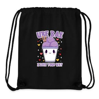 Ube Bae Süße Liebe für Eisfans - Stanley/Stella recycelter Gym Bag - Schwarz - Vorne