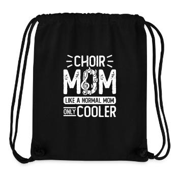 Conception de la chorale de l’église de maman la plus cool - Sac à cordon recyclé Stanley/Stella - noir - Devant