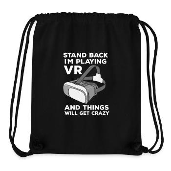 VR Gamer Chaos - Stanley/Stella recycelter Gym Bag - Schwarz - Vorne