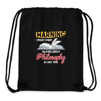Philosophie Im Kopf - Stanley/Stella recycelter Gym Bag - Schwarz - Vorne