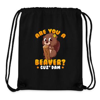 Cheeky beaver saying for beaver lovers - Stanley/Stella Recycled Gym Bag - black - Front